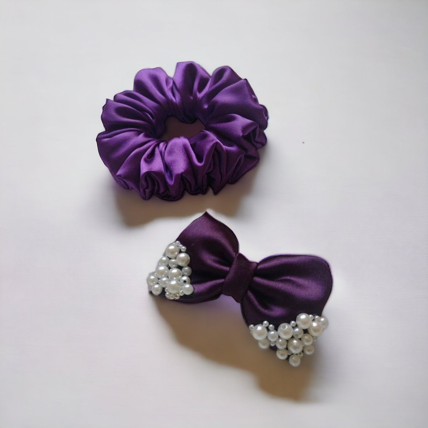 Premium Scrunchie and Hair Bow Combo – Trendy & Durable Hair Accessories